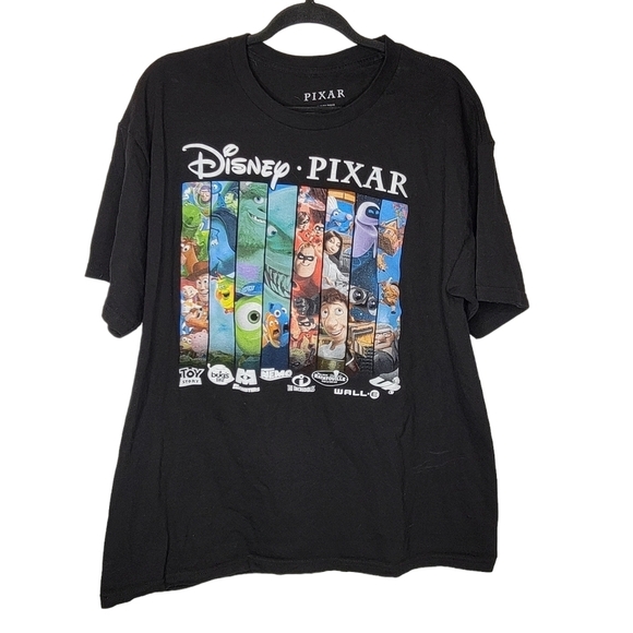 Disney Pixar Movies Toy Story Incredibles Monsters Inc Up Nemo T-Shirt - Picture 1 of 4